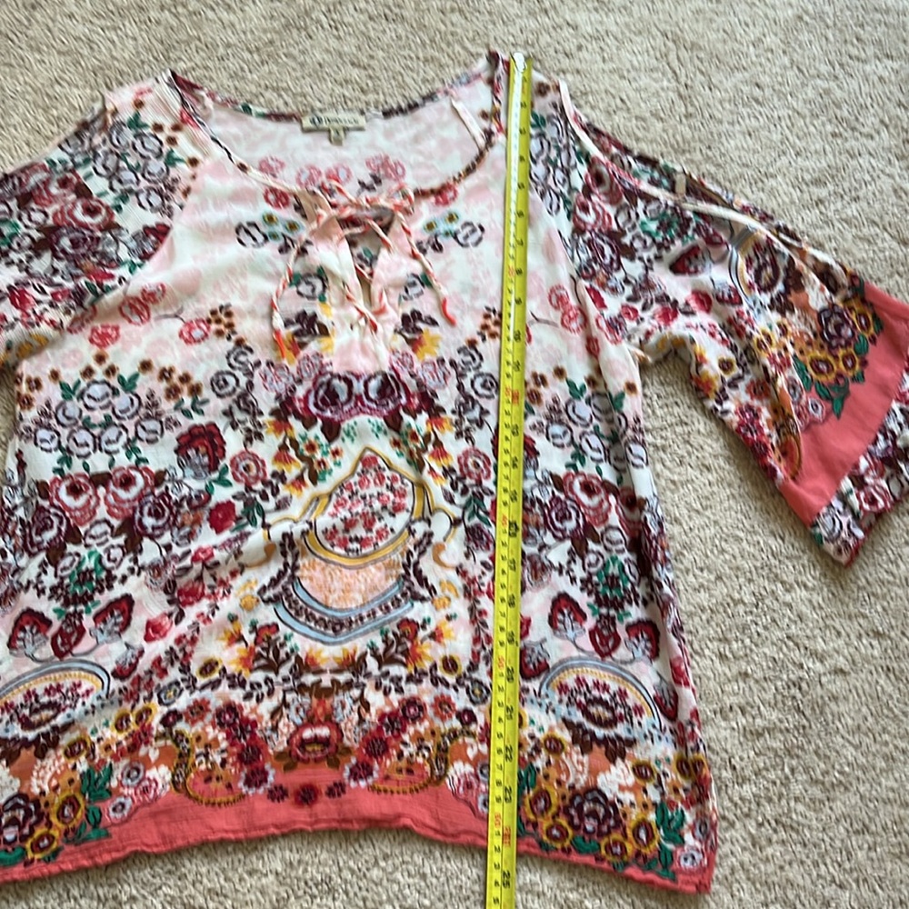 Democracy Boho cold shoulder / arm blouse - Picture 8 of 10